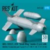 RESKIT RS72-0539 GBU-15(V)21,22/B Small Wing bombs (2 pcs) with AN/AXQ-14 data link pod (1 pcs) (3D Printed) 1/72